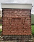 Bijzonder siermetselwerk aan de rechter zijkant.
<br/>
Fadi / De Kerk Onderdendam, 2020-07-07